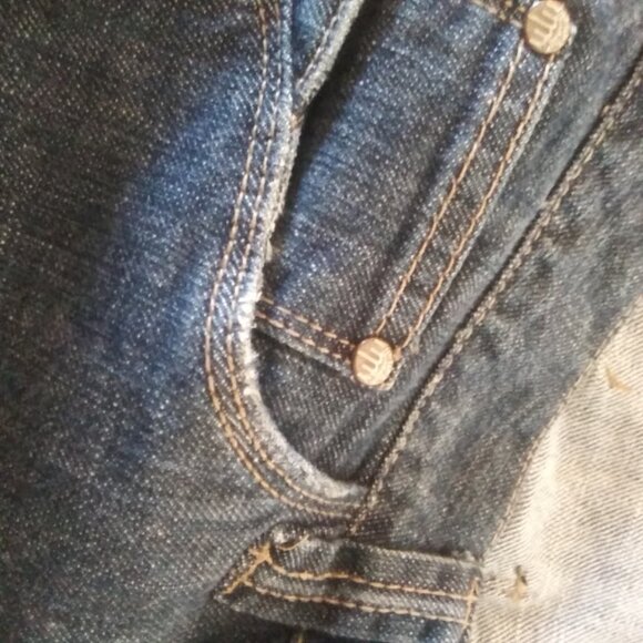 MaDame Jeans 1993 women's size 32 worn out & distressed jeans - Picture 12 of 16